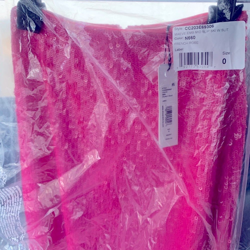 Alice and Olivia  Pink sequence skirt.